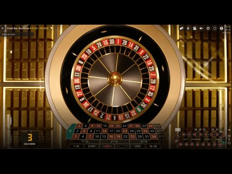 Mức cược đa dạng của tựa game Roulette Gold