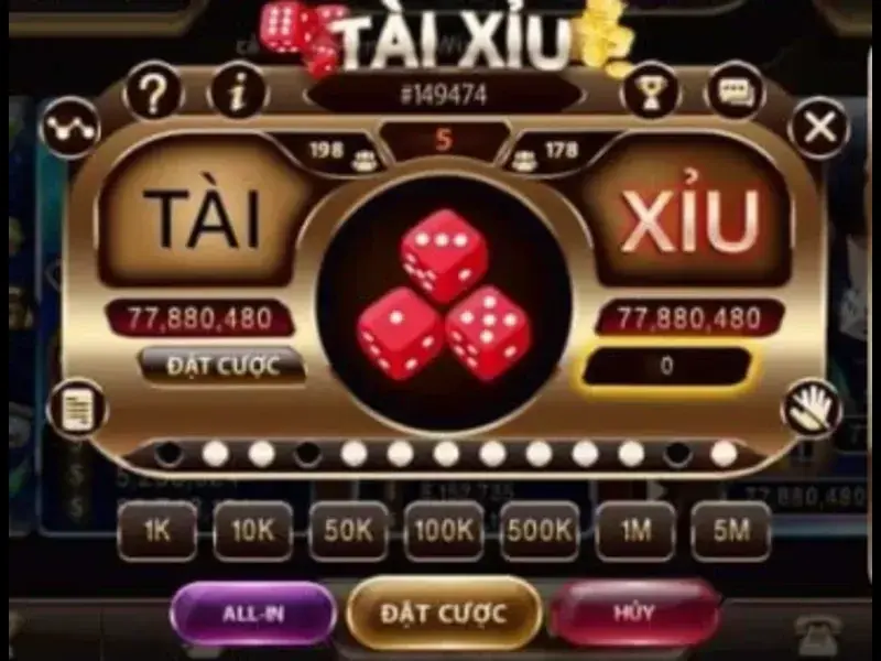 Các luật chơi cơ bản cần biết của tựa game Tài Xỉu Trực Tuyến 